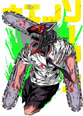 Кружка 320ml Денджі Людина бензопила аніме 2