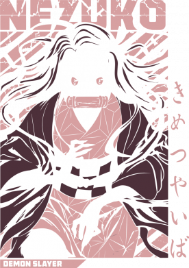 Женская футболка Nezuko Kamado demon slayer 2