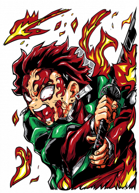 Кружка 320ml Tanjiro Kamado demon 2