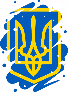 Женская футболка герб украины в стиле стрит арт 2