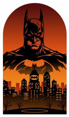 Кружка цветная 320ml бетмен. готем сети 2