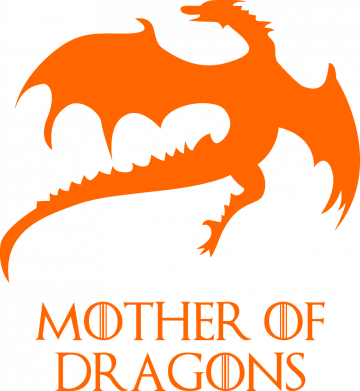 Принт Мужская стрейчевая футболка Mother of dragons 1, Фото № 2 - FATLINE