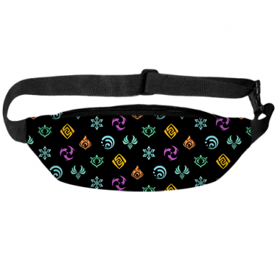 3D сумка-бананка Genshin Impact Elements 2