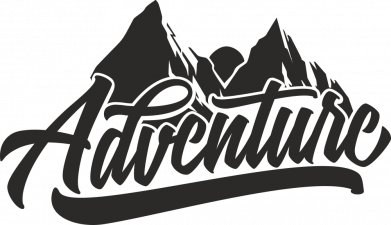 Шеврон круглый Adventures and mountains 2