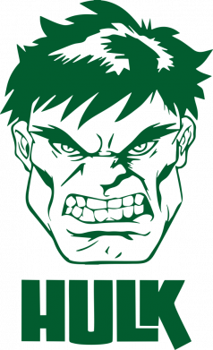 Детская футболка Hulk face 2