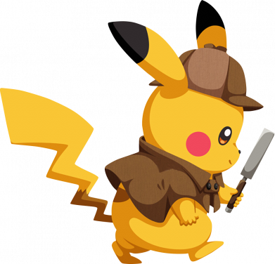 Cute Detective Pikachu