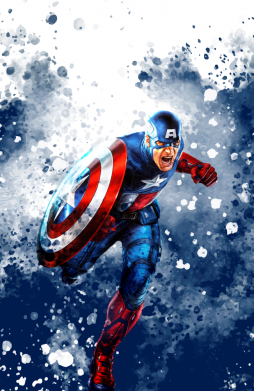 Чехол из раздела Мстители Captain America and splashes для Xiaomi Poco M4 Pro 5G 2