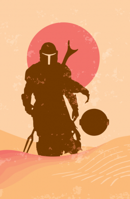 Чехол из раздела Мандалорец Mandalorian and minimalism для Apple iPhone 14 2