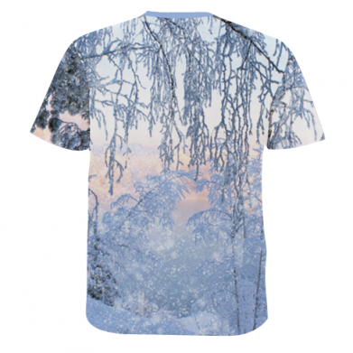 Мужская 3D футболка Winter Husky 2