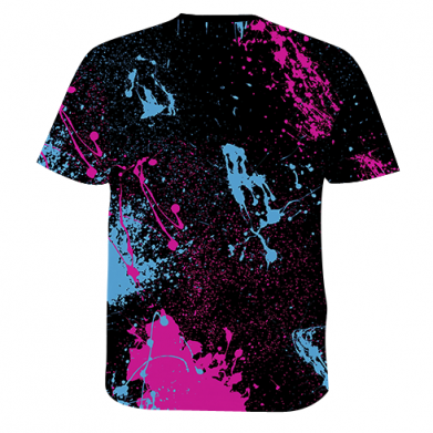 Чоловіча 3D футболка Cyberpunk Spray Neon 2