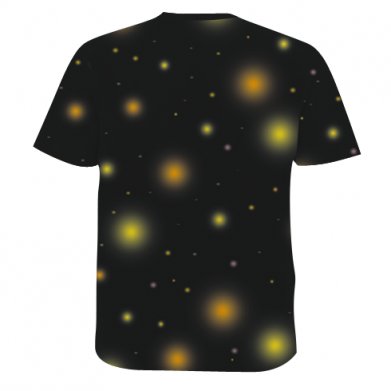 Мужская 3D футболка Fox And Christmas Lights 2