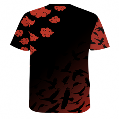 Принт Мужская 3D футболка Akatsuki Itachi, Фото № 2 - FATLINE