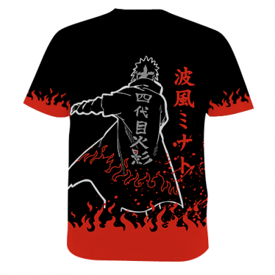 Мужская 3D футболка Fourth Hokage Minato Namikaze 2