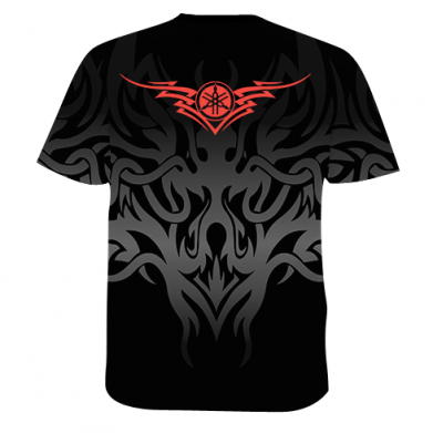 Мужская 3D футболка Yamaha Red And Black 2