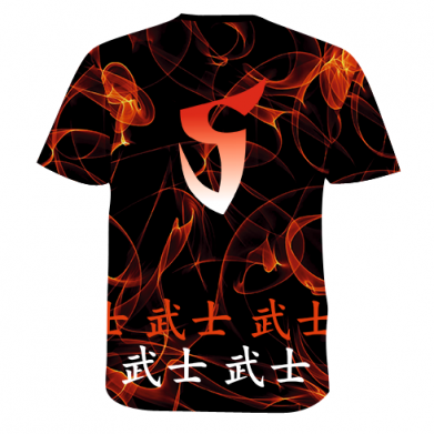 Мужская 3D футболка Standoff Samurai And Fire 2