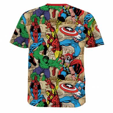 Мужская 3D футболка Marvel and Heroes 2