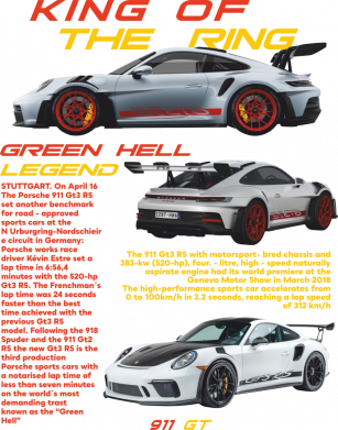 Чехол из раздела Porsche Porche 911 GT для Apple iPhone 14 Pro 2