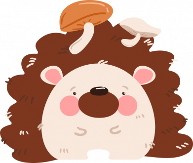 Кружка 320ml Hedgehog with mushrooms 2