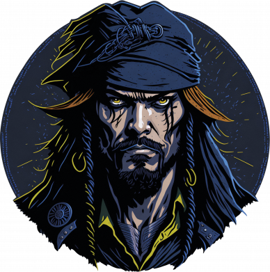 Чоловіча футболка Gildan Капітан Джек Горобець 2