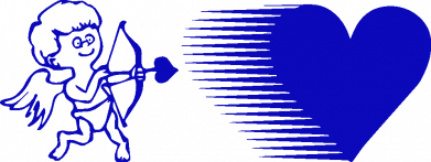 Кружка двухцветная 320ml Купидон 2