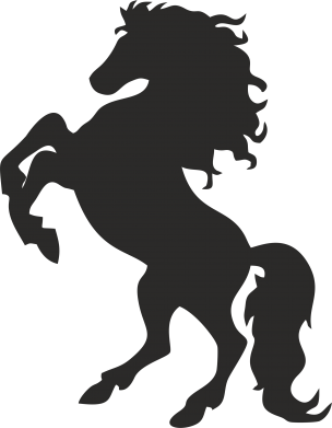 Шеврон круглый Конь 2