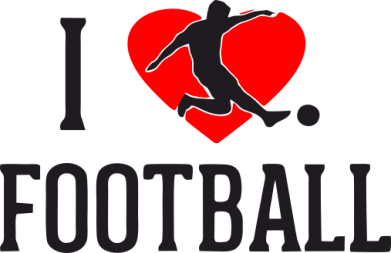 Принт Кружка 420ml I love football, Фото № 2 - FatLine