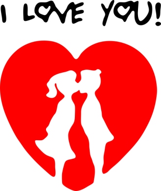 Мужская футболка Stedman I love you 2