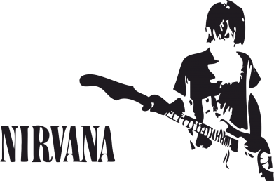 Мужская футболка Stedman Гитарист Nirvana 2