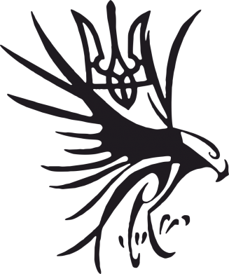 Наклейка Сокіл та герб України 2