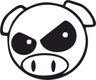 Футболка преміум чоловіча FATLINE Зла свинка 2