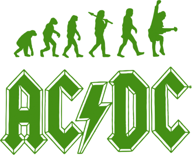 Футболка поло мужская Эволюция AC\DC 2