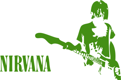 Кружка 320ml Гитарист Nirvana 2
