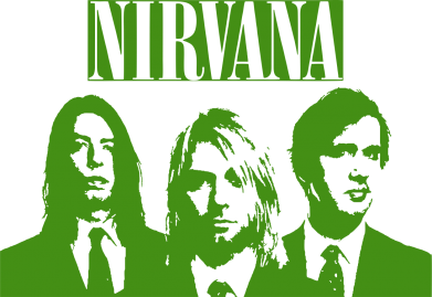 Принт Футболка премиум женская FATLINE Nirvana (Нирвана), Фото № 2 - FATLINE