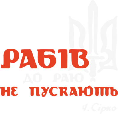 Принт Камуфляжная футболка Рабів до раю не пускають! Сірко, Фото № 2 - FatLine