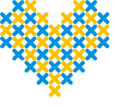 Худи оверсайз Серце з хрестиків 2