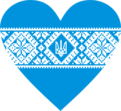 Шеврон щит Серце України 2