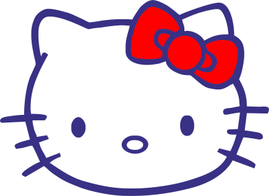 Принт Женская спортивная футболка Hello Kitty logo, Фото № 2 - FatLine