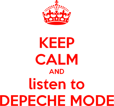 Принт Майка жіноча KEEP CALM and LISTEN to DEPECHE MODE, Фото № 2 - FatLine