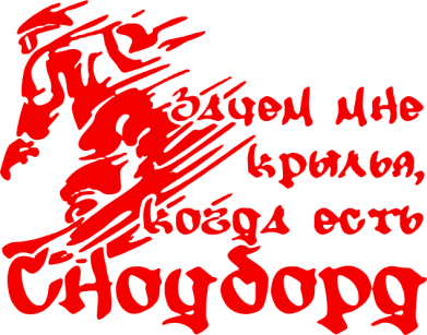 Фляга Навіщо мені крила, якщо є сноуборд 2
