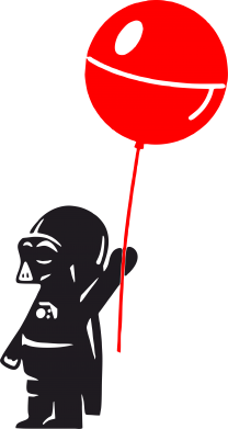 Жіноча футболка Дарт Вейдер з кулькою 2