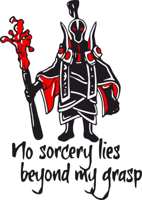 Принт Шеврон щит no sorcery lies beyond my grasp, Фото № 2 - FATLINE