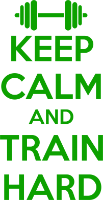 Кольоровий фартух KEEP CALM and TRAIN HARD 2