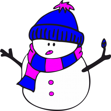 Кружка двухцветная 320ml Снеговик 2