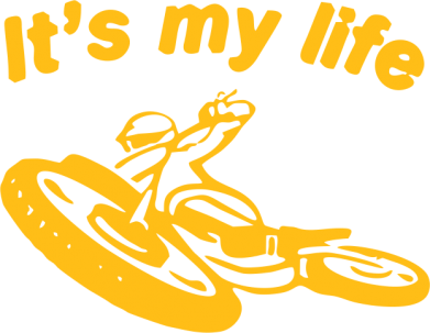 Женская футболка It's my moto life 2