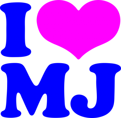 Шеврон круглий I love MJ 2