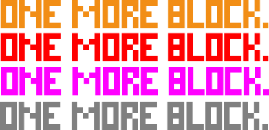 Свитшот оверсайз One more block 2