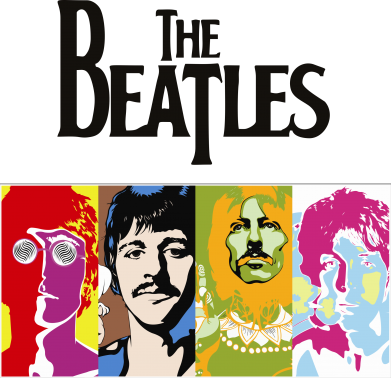 Майка-тельняшка The Beatles Logo 2