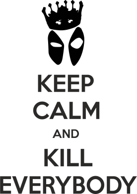 Принт Кольоровий фартух KEEP CALM and KILL EVERYBODY, Фото № 2 - FATLINE