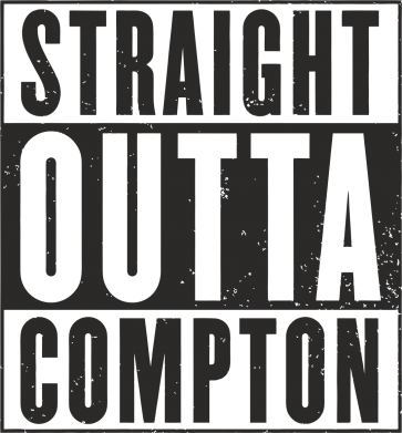 Принт Фартук Straight outta compton, Фото № 1 - FatLine