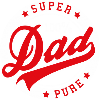 Принт Чоловіча футболка з V-подібним вирізом Super Dad Pure 100%, Фото № 2 - FatLine